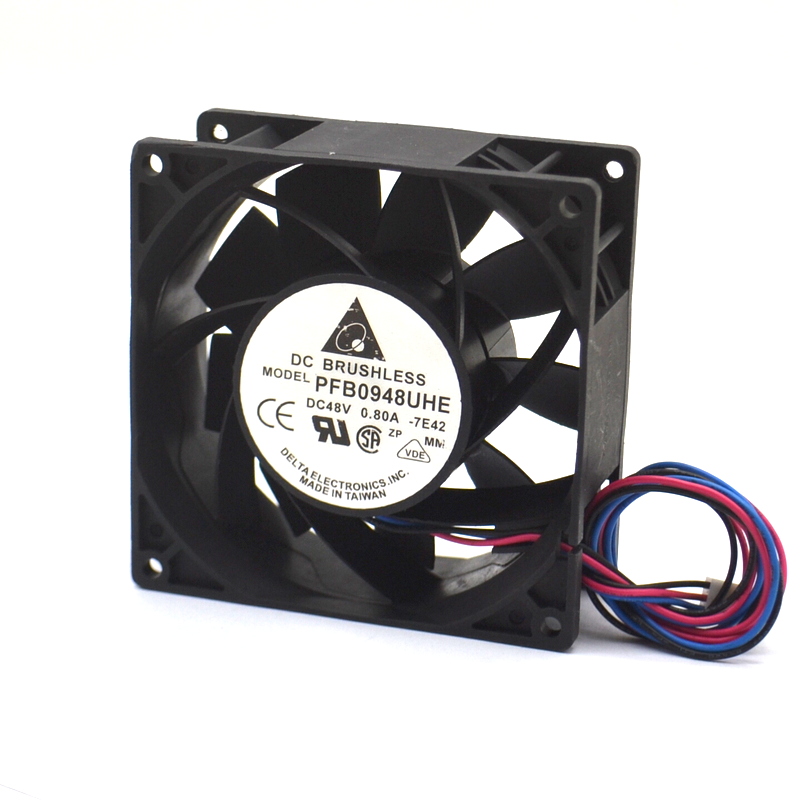 Original DELTA PFB0948UHE Cooling Fan 48V 0.8A 28.8W 4wires PFB0948UHE Fans